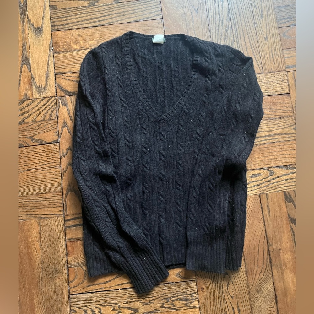 JCREW vintage v neck wool sweater